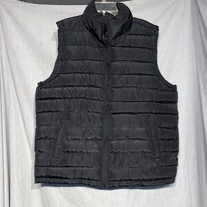 Yoki Men's Charcoal Quilted Vest